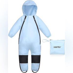 NWOT Hapiu Kids Rain Suit Muddy Buddy Waterproof Coverall, Original. 18 months